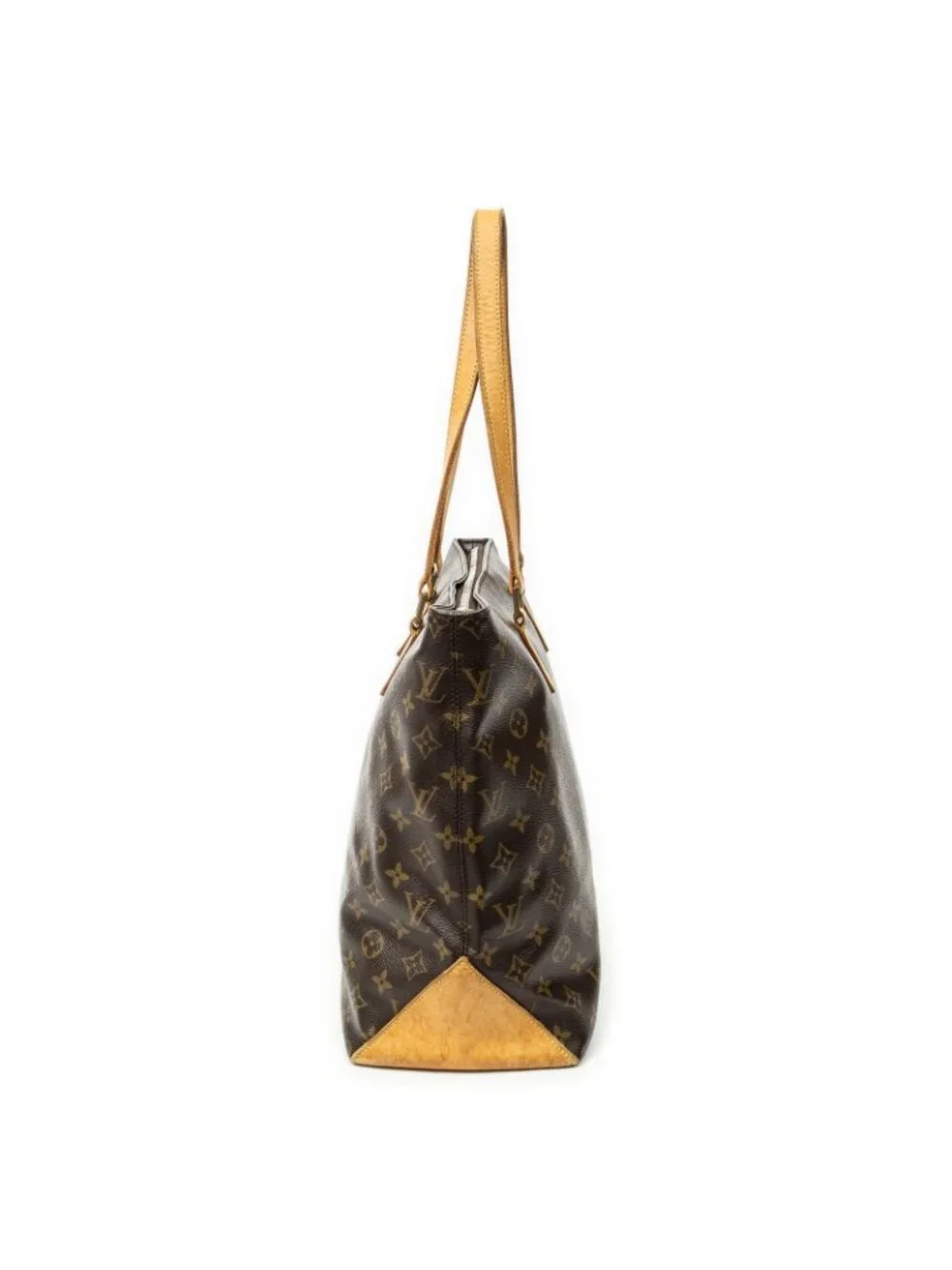 Louis Vuitton Cabas Mezzo Brown Monogram Canvas Tote Bag